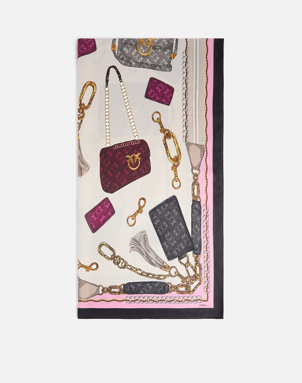 PINKO LIMBO FOULARD TWILL STAMPA BOR 106656A39L-NZ5 Multi φωτογραφία