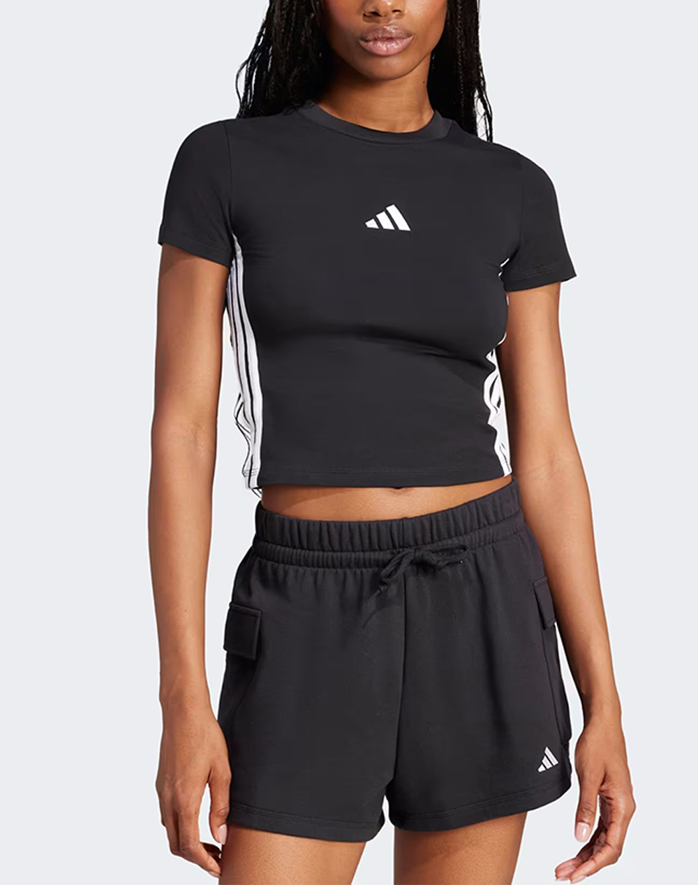 ADIDAS W 3S SJ BABY T JC8325-BLACK Black