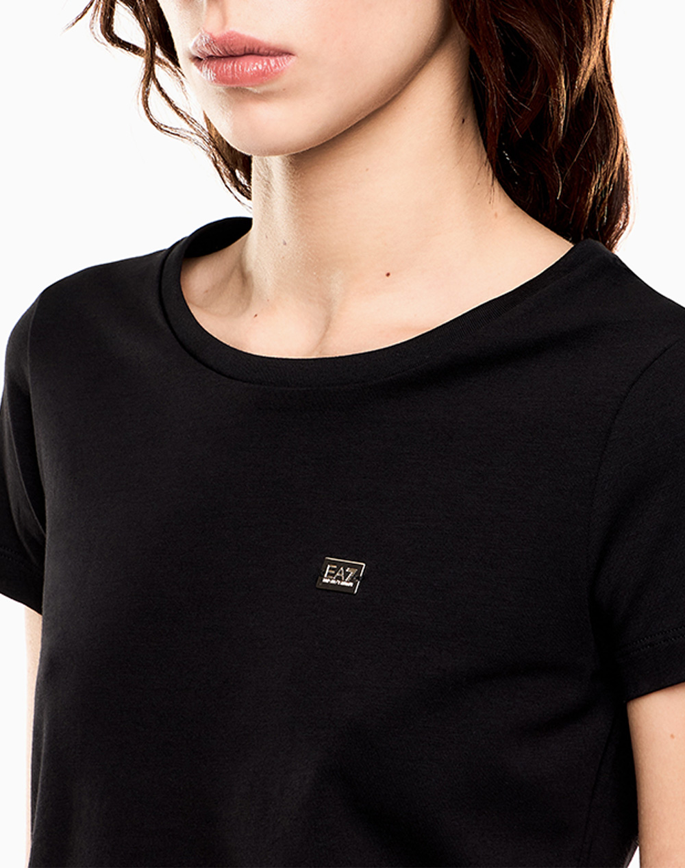 Ea7 T-Shirt 7W001045Af10373-Uc001 Black Γυναικεία ρούχα μπλούζες Τ-Shirt Politikos Shop Πολιτικός