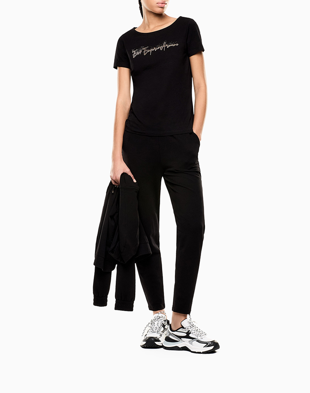 Ea7 T-Shirt 7W000978Af10373-Uc001 Black Γυναικεία ρούχα μπλούζες Τ-Shirt Politikos Shop Πολιτικός