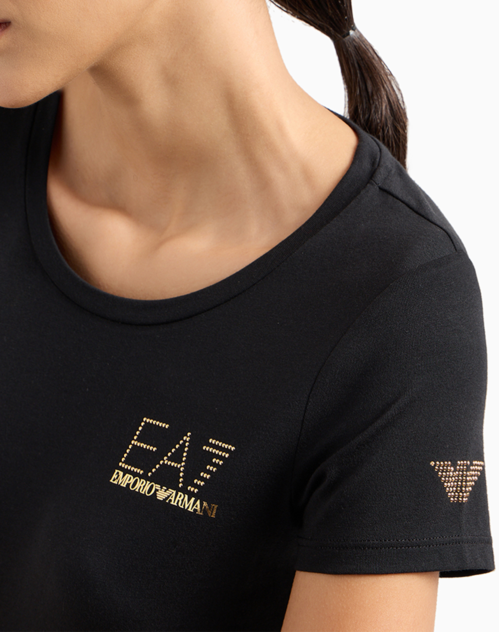Ea7 T-Shirt 8Ntt65Tjdqz-1200 Black Γυναικεία ρούχα μπλούζες Τ-Shirt Politikos Shop Πολιτικός