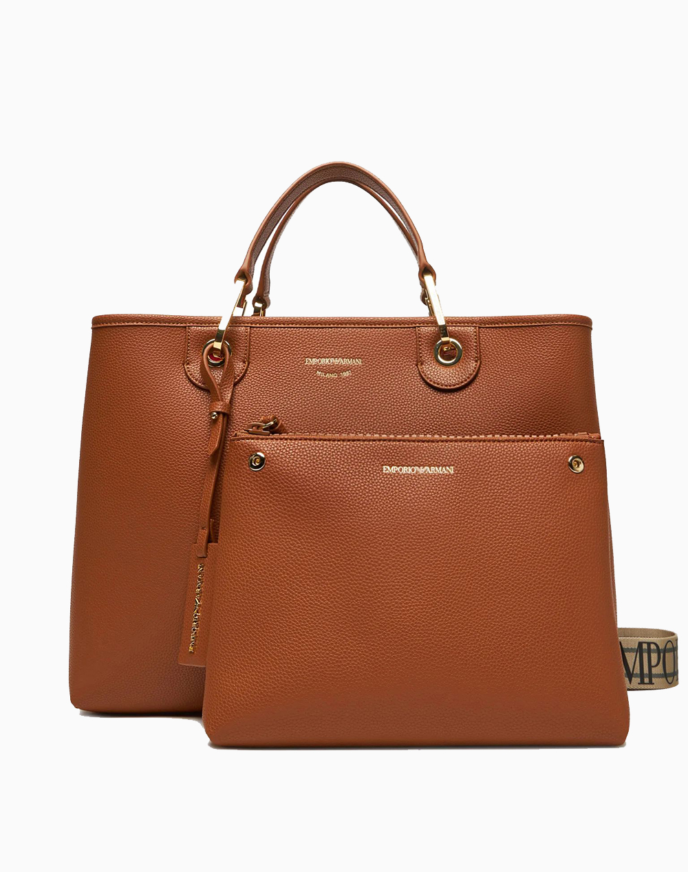 EMPORIO ARMANI SHOPPING BAG EW000360AF12103-M6030 Tan