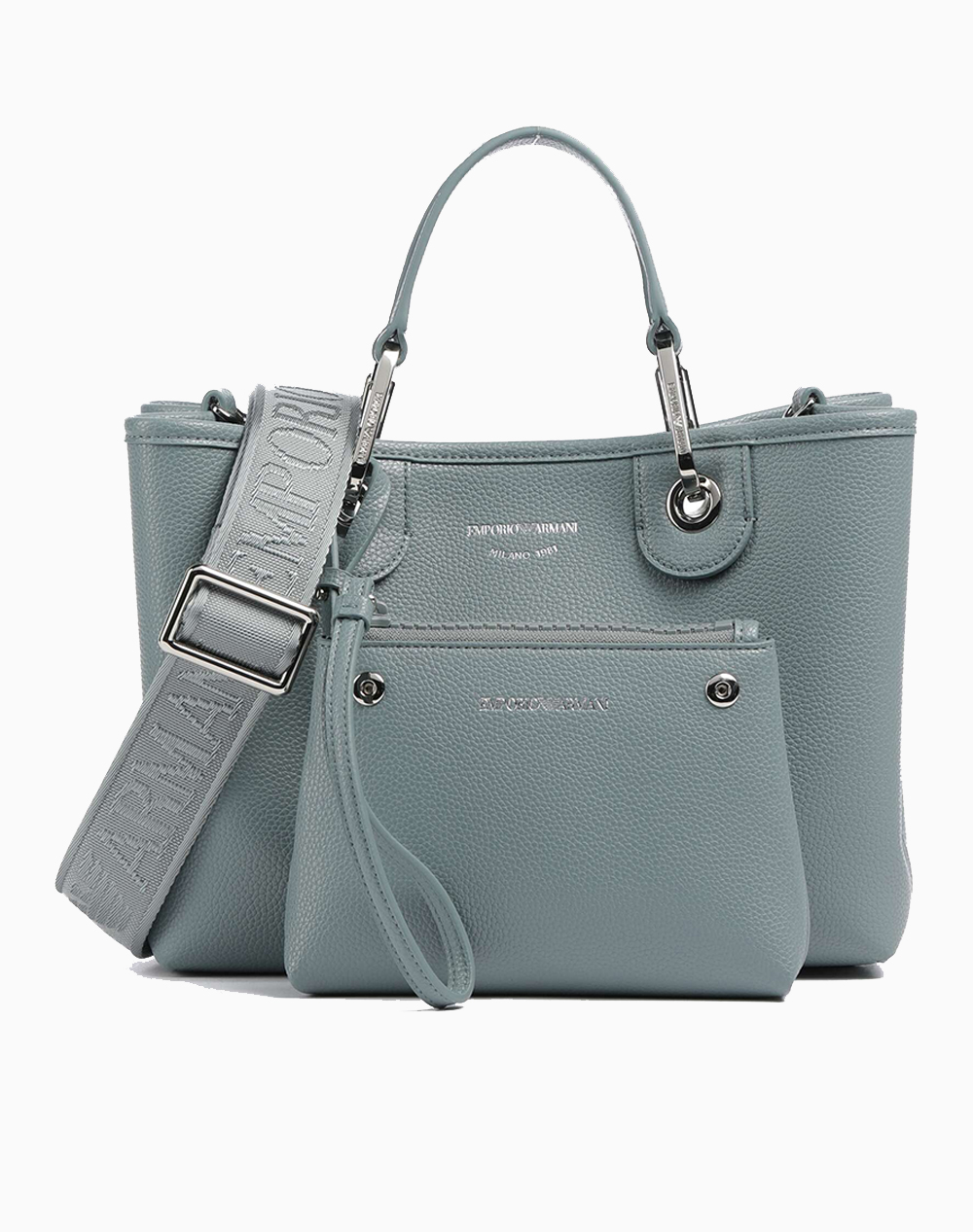 Emporio Armani Shopping Bag Ew000361Af12036-M9110 Petrol Γυναικεία αξεσουάρ τσάντες Politikos Shop Πολιτικός