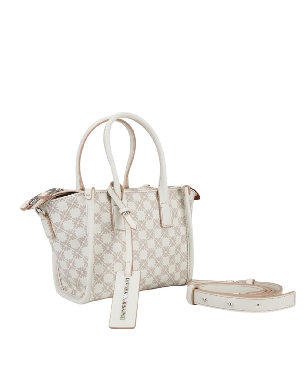 Armani Shopping Bag Ew004907Af25820-F0214 Ecru Γυναικεία αξεσουάρ τσάντες Politikos Shop Πολιτικός