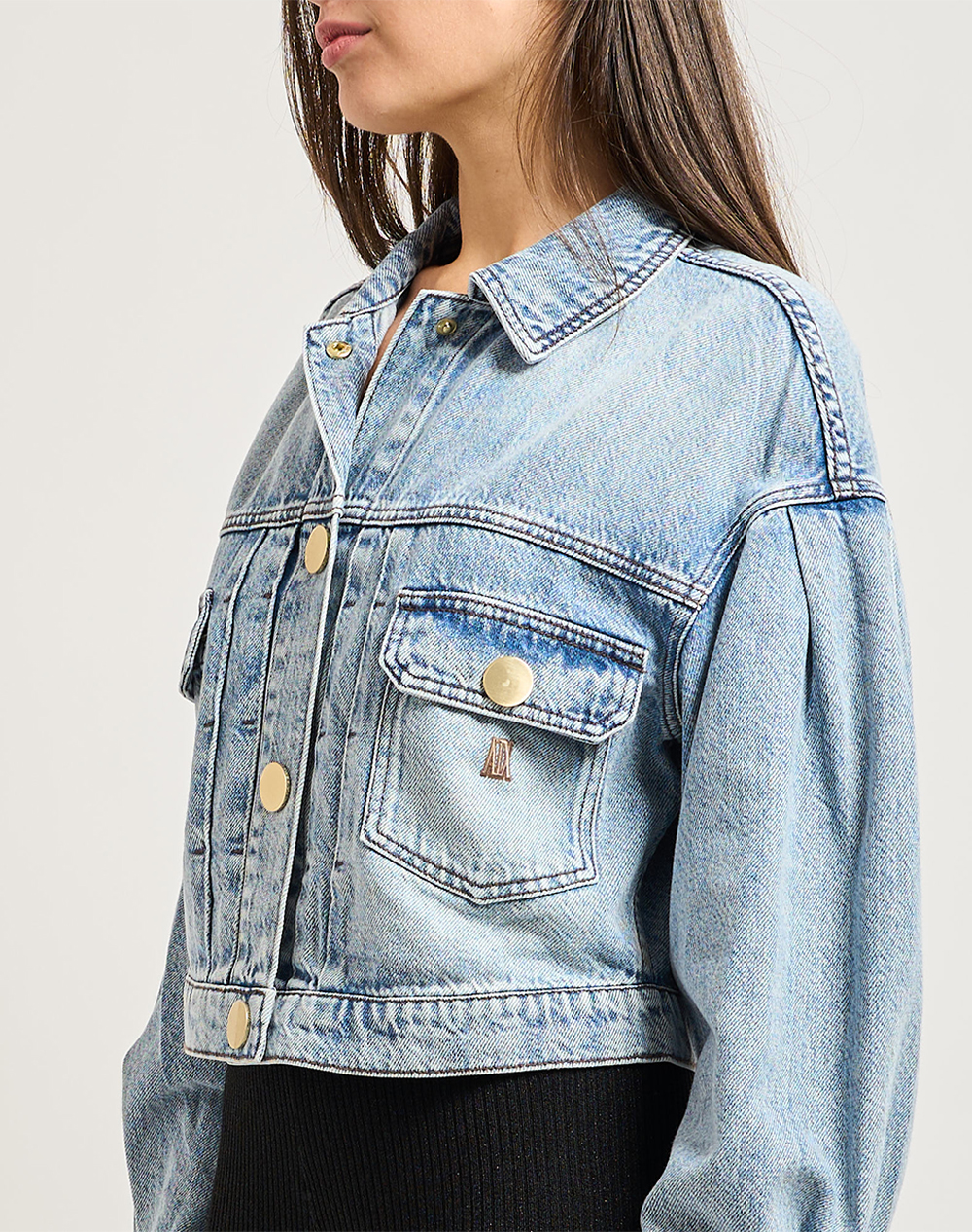 Armani Exchange Blouson Jacket Xw002260Af21338-Mb001 Denimlightblue Γυναικεία ρούχα Πανωφορια μπουφάν Politikos Shop Πολιτικός