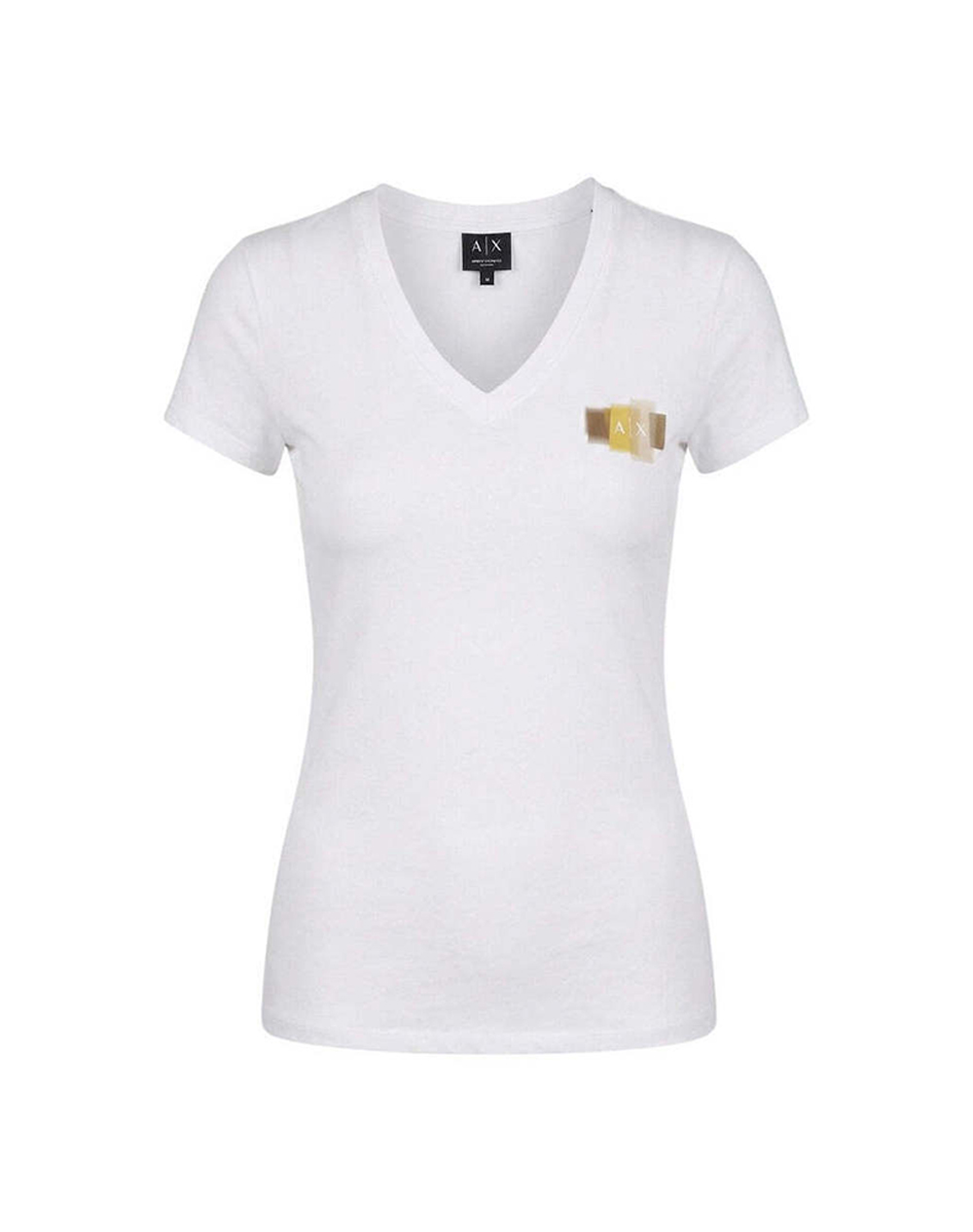 Armani Exchanget-Shirt Xw002321Af10356-U0002 White Γυναικεία ρούχα μπλούζες Τ-Shirt Politikos Shop Πολιτικός