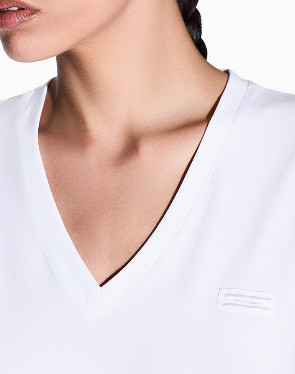 Armani Exchange T-Shirt Xw002315Af16294-U0002 White Γυναικεία ρούχα μπλούζες Τ-Shirt Politikos Shop Πολιτικός