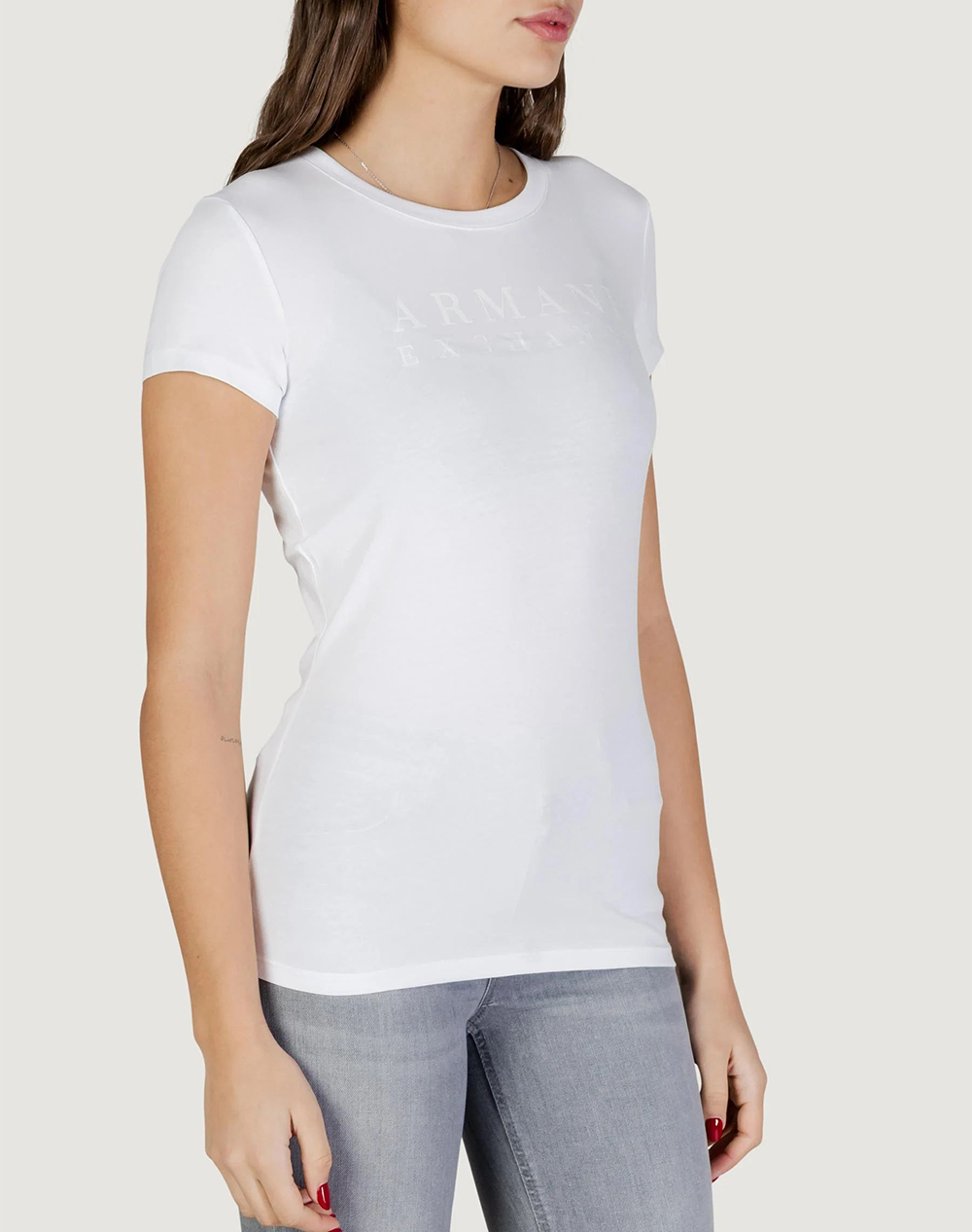 Armani Exchange T-Shirt Xw002289Af17173-U0002 White Γυναικεία ρούχα μπλούζες Τ-Shirt Politikos Shop Πολιτικός