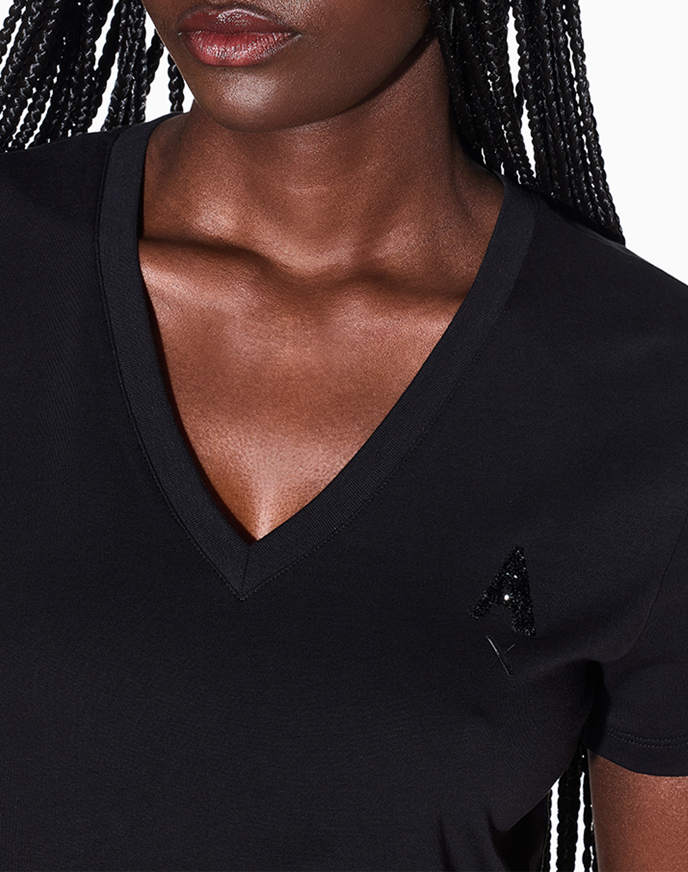 Armani Exchange T-Shirt Xw002330Af10356-Uc001 Black Γυναικεία ρούχα μπλούζες Τ-Shirt Politikos Shop Πολιτικός