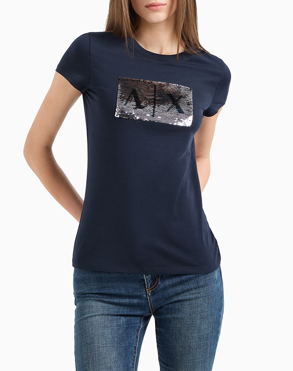 Armani Exchange ARMANI EXCHANGE T-SHIRT 8NYTDLYJ73Z-8534 NavyBlue