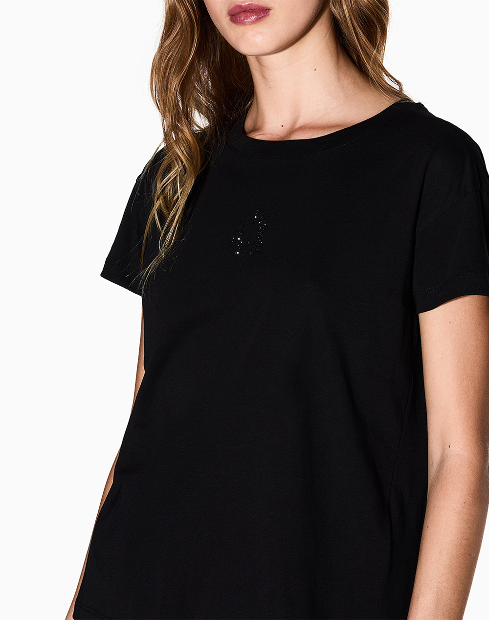 Armani Exchange T-Shirt Xw000830Af10356-Uc001 Black Γυναικεία ρούχα μπλούζες Τ-Shirt Politikos Shop Πολιτικός