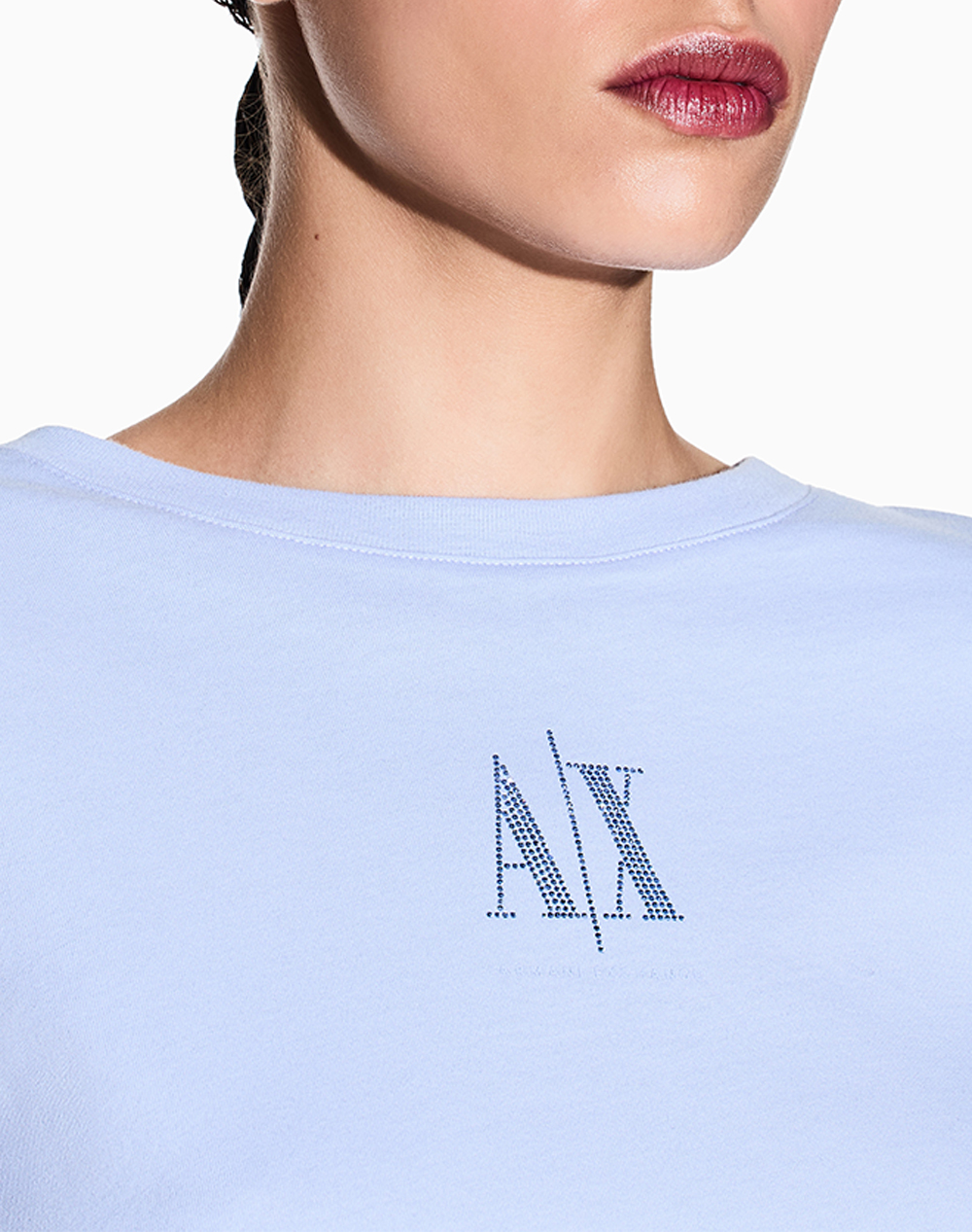 Armani Exchange T-Shirt Xw000830Af10356-U9333 Lightblue Γυναικεία ρούχα μπλούζες Τ-Shirt Politikos Shop Πολιτικός