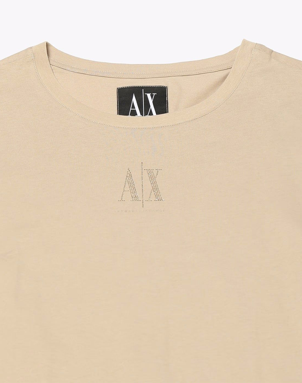 Armani Exchange T-Shirt Xw000830Af10356-U6223 Sandybrown Γυναικεία ρούχα μπλούζες Τ-Shirt Politikos Shop Πολιτικός