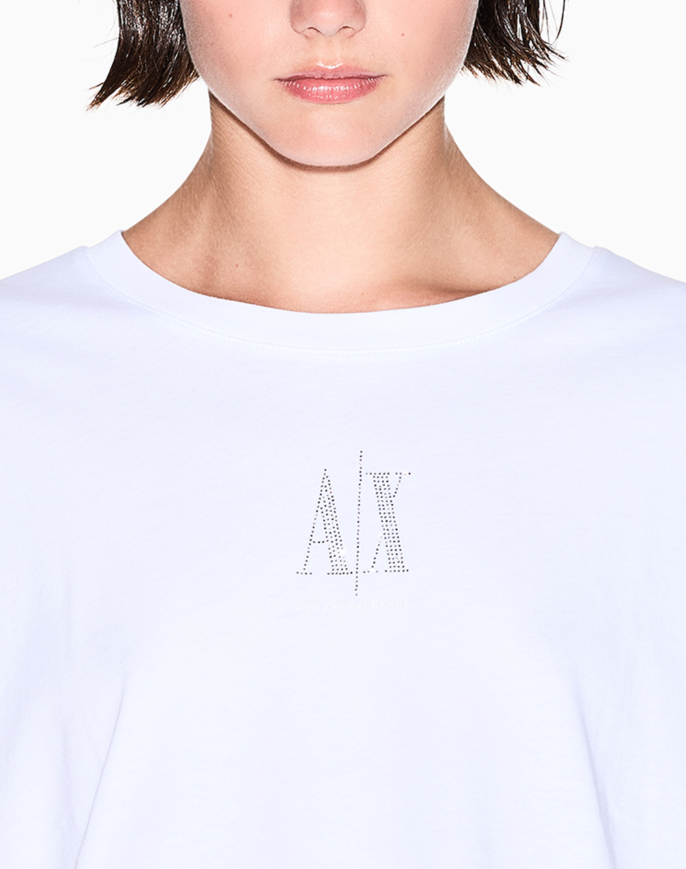 Armani Exchange T-Shirt Xw000830Af10356-U0002 White Γυναικεία ρούχα μπλούζες Τ-Shirt Politikos Shop Πολιτικός