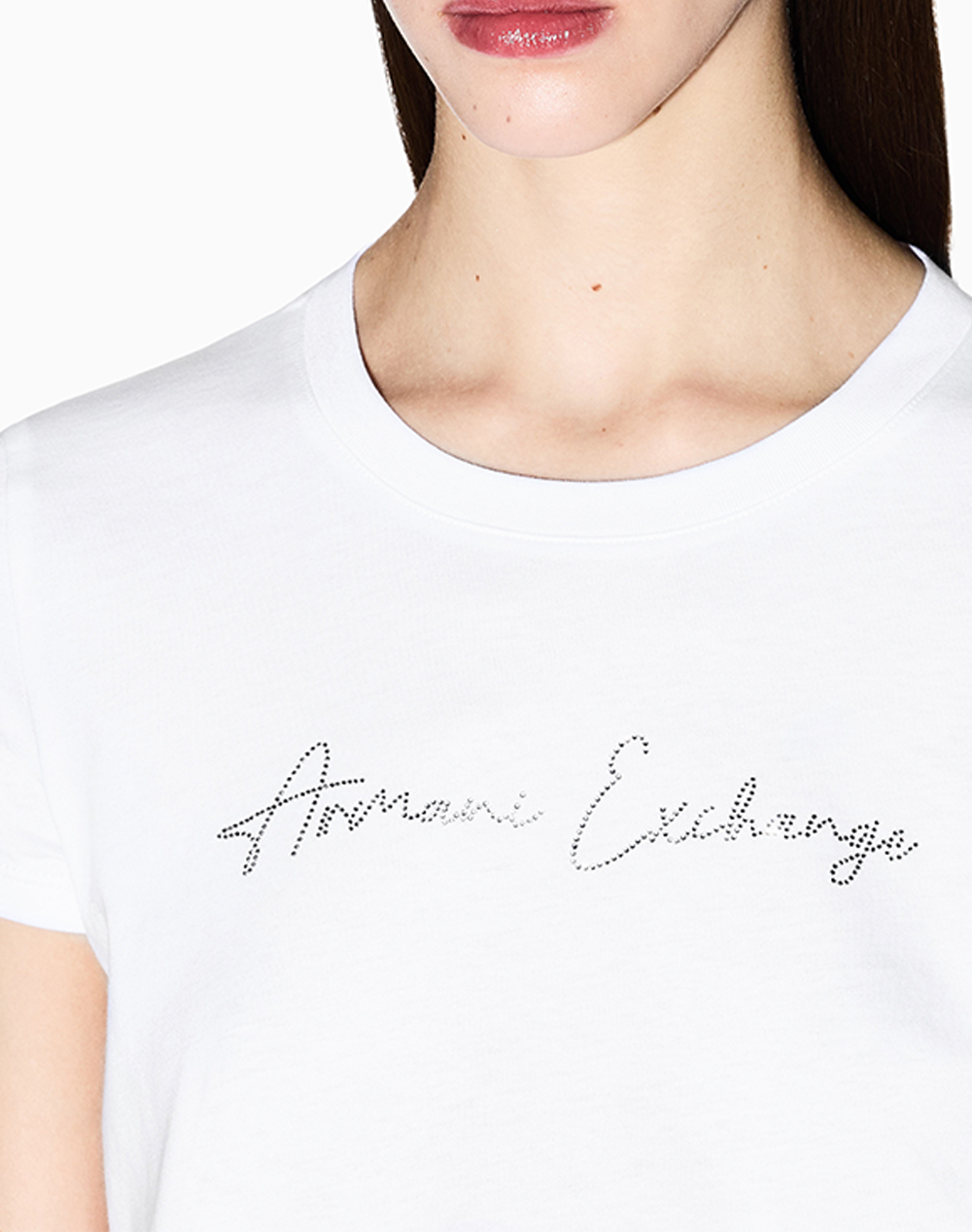 Armani Exchange T-Shirt Xw001457Af10356-U0002 White Γυναικεία ρούχα μπλούζες Τ-Shirt Politikos Shop Πολιτικός