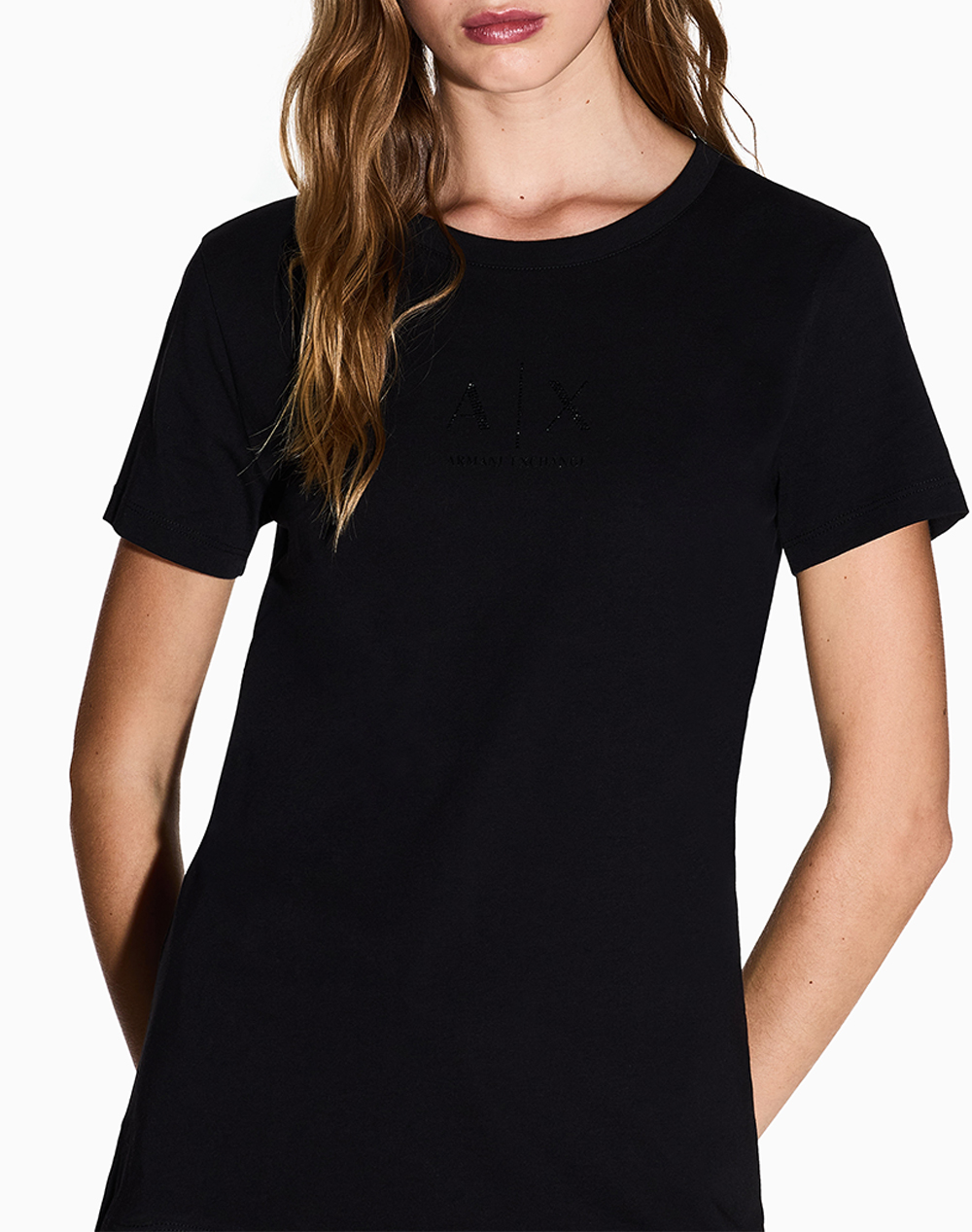 Armani Exchange T-Shirt Xw001459Af10356-Uc001 Black Γυναικεία ρούχα μπλούζες Τ-Shirt Politikos Shop Πολιτικός