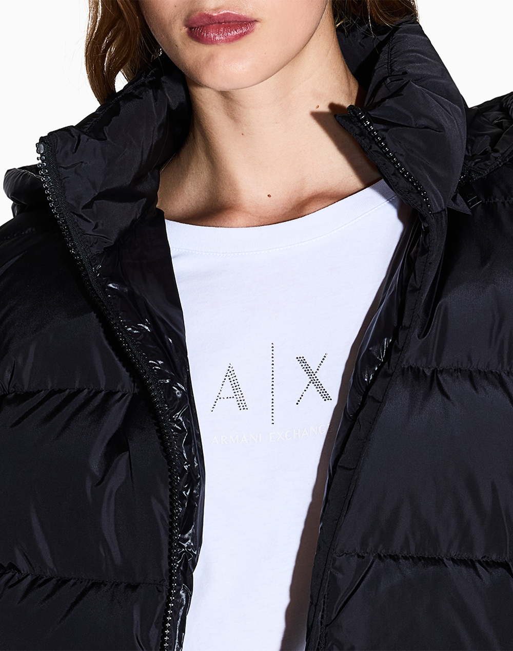 Armani Exchange T-Shirt Xw001459Af10356-U0002 White Γυναικεία ρούχα μπλούζες Τ-Shirt Politikos Shop Πολιτικός