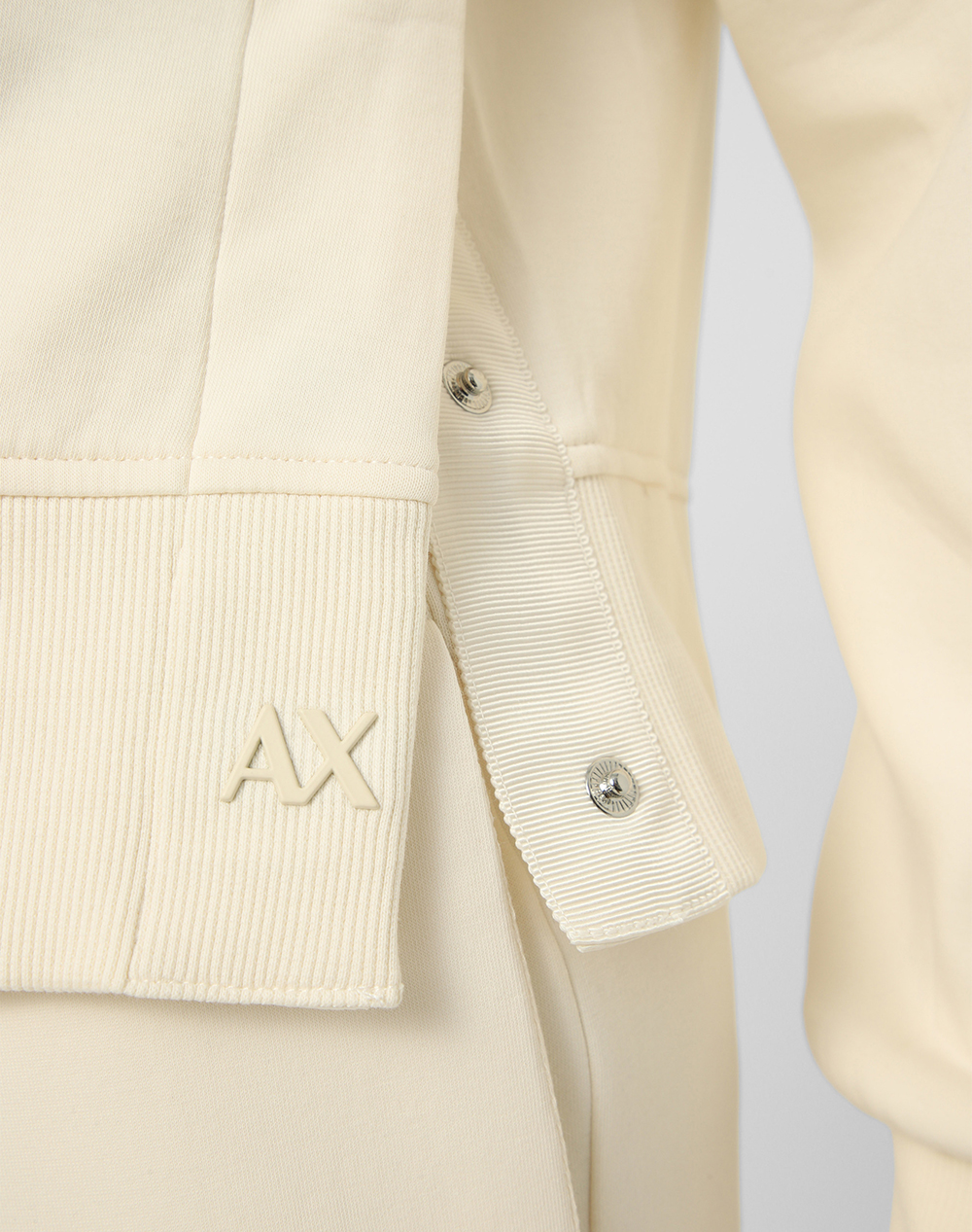 Armani Exchange Sweatshirt Xw001828Af10818-U1003 Cream Γυναικεία ρούχα μπλούζες φούτερ Politikos Shop Πολιτικός
