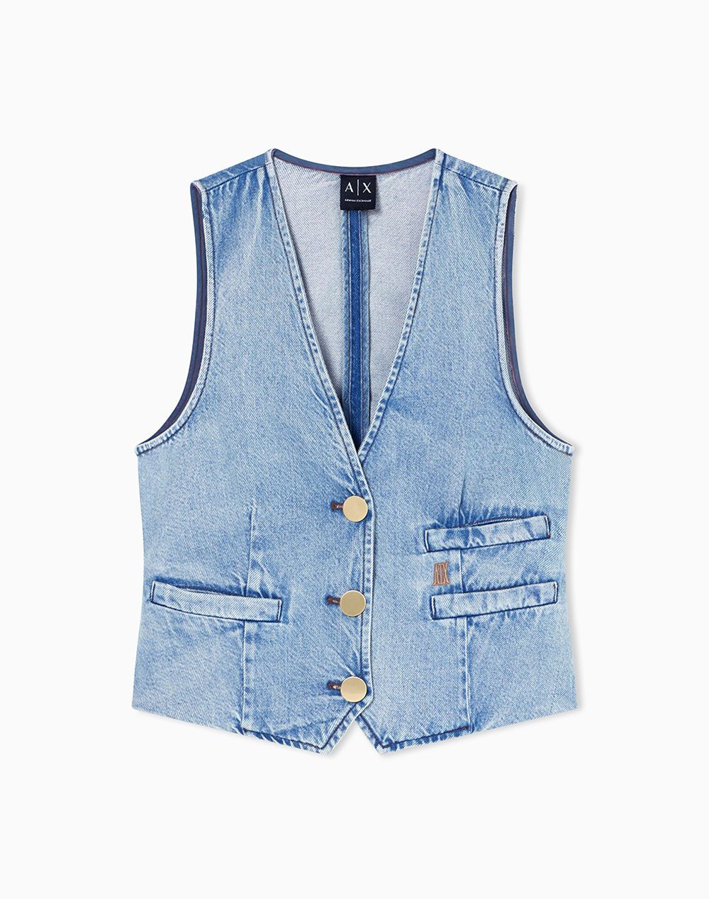 ARMANI EXCHANGE WAISTCOAT XW002263AF21338-MB001 DenimLightBlue