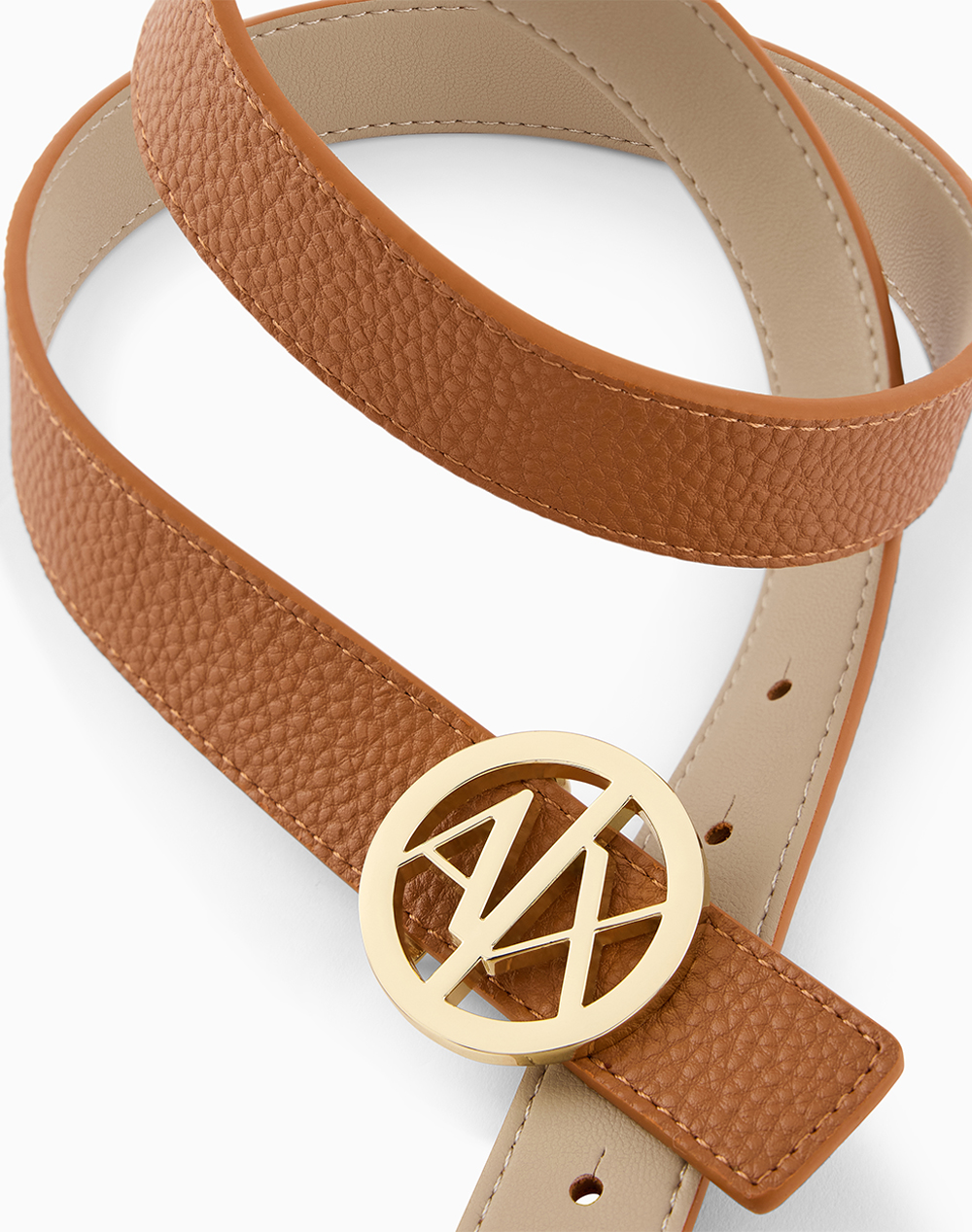 ARMANI EXCHANGE PLATE BELT 9411180A877-M6291 Tan
