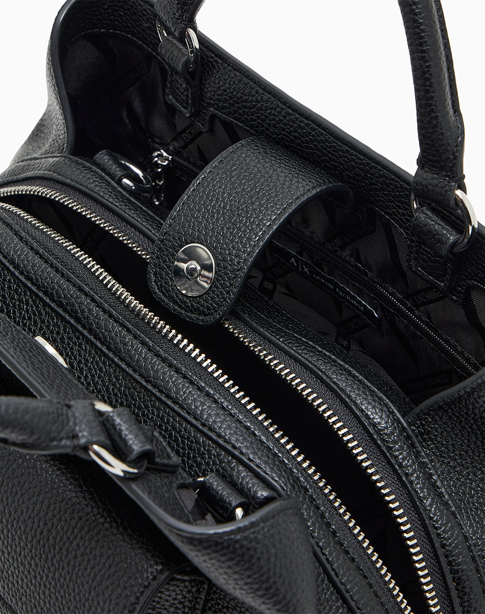 Armani Exchange Shopping Bag Xw001545Af17019-Uc001 Black Γυναικεία αξεσουάρ τσάντες Politikos Shop Πολιτικός