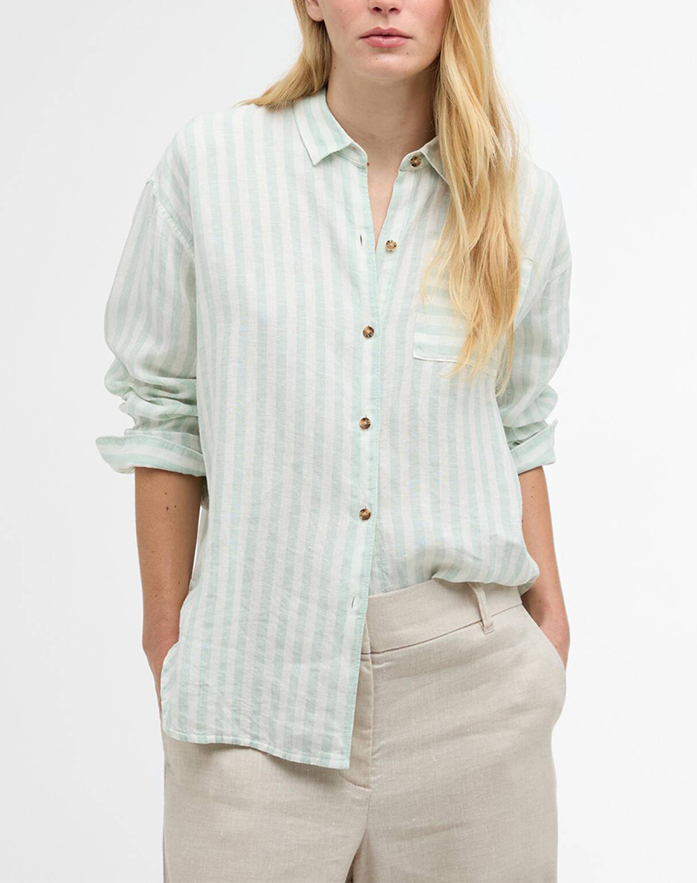 BARBOUR ΠΟΥΚΑΜΙΣΟ LSH1590-BRGN17.2 LightGreen