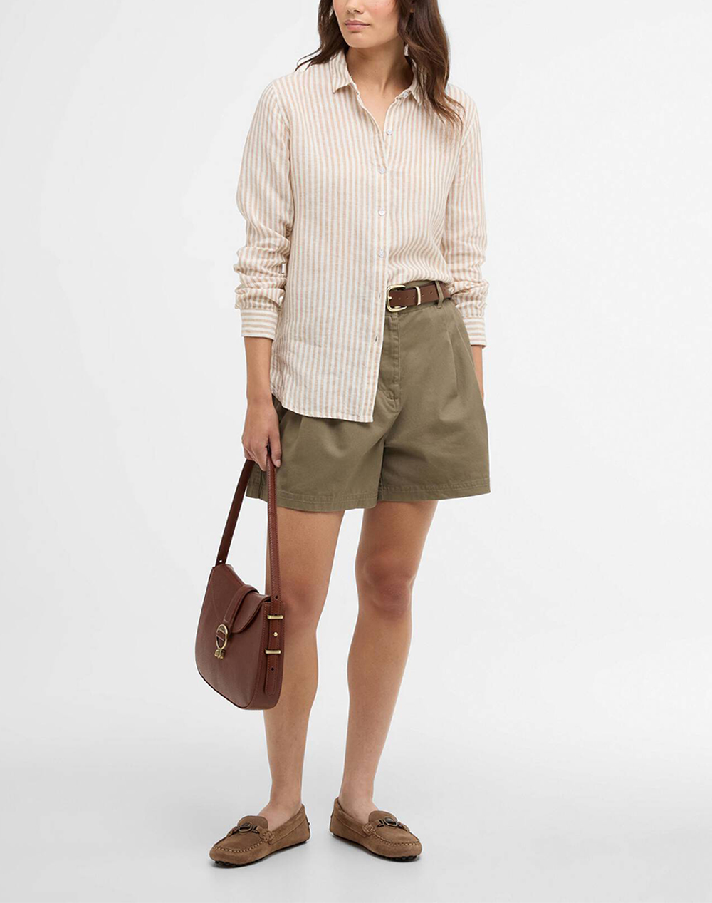 Barbour Πουκαμισο Lsh1315-Brbe91 3 Biege Γυναικεία ρούχα πουκάμισα Politikos Shop Πολιτικός