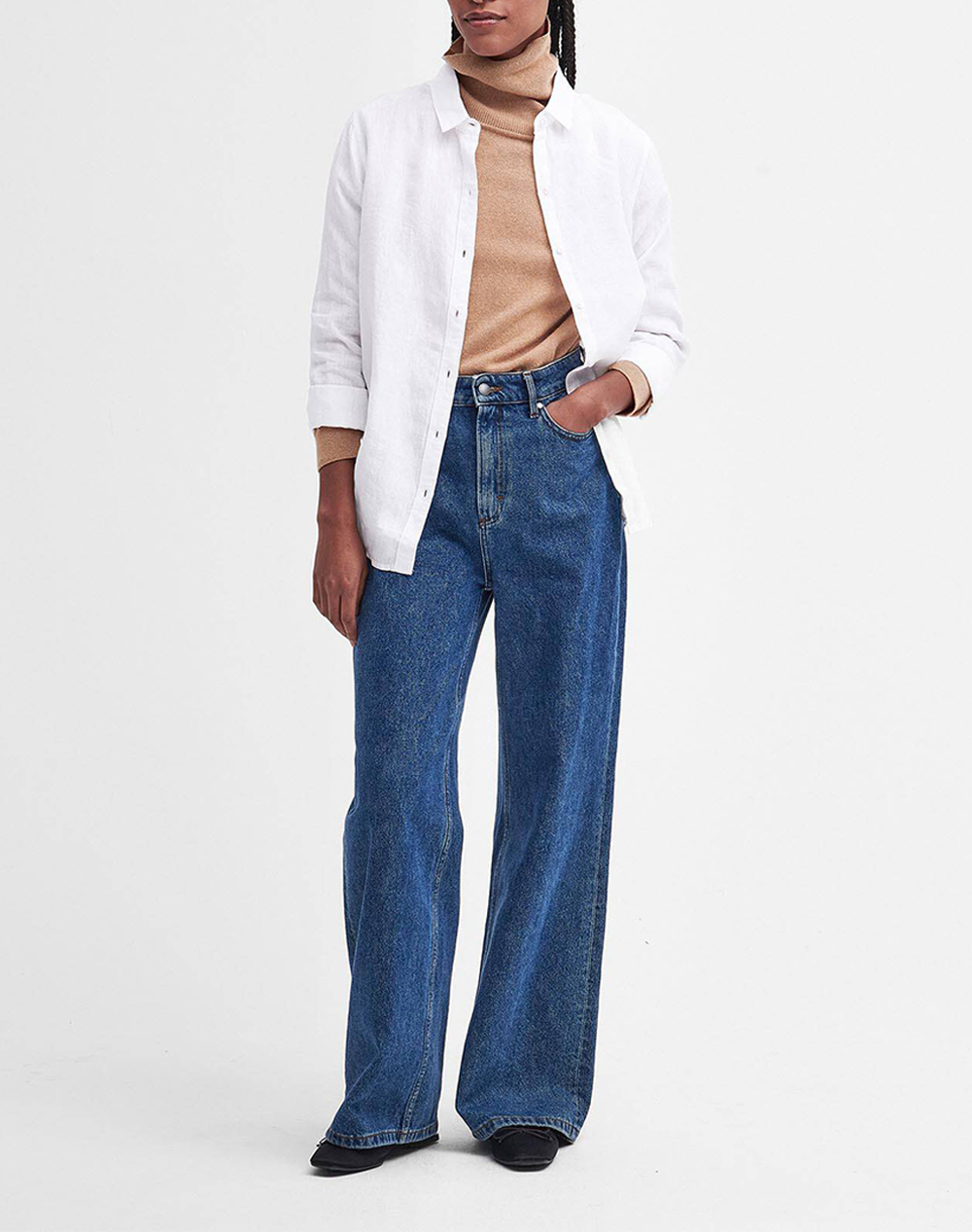 Barbour Πουκαμισο Lsh1315-Brwh11 White Γυναικεία ρούχα πουκάμισα Politikos Shop Πολιτικός