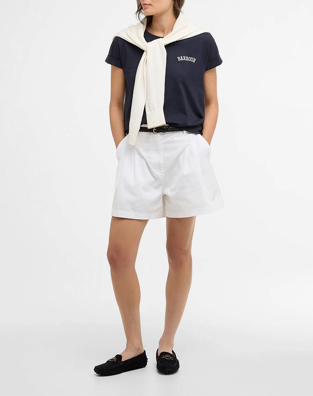 Barbour Μπλούζα T-Shirt Κ Μ Lts0718-Brny73 1 Navyblue Γυναικεία ρούχα μπλούζες Τ-Shirt Politikos Shop Πολιτικός