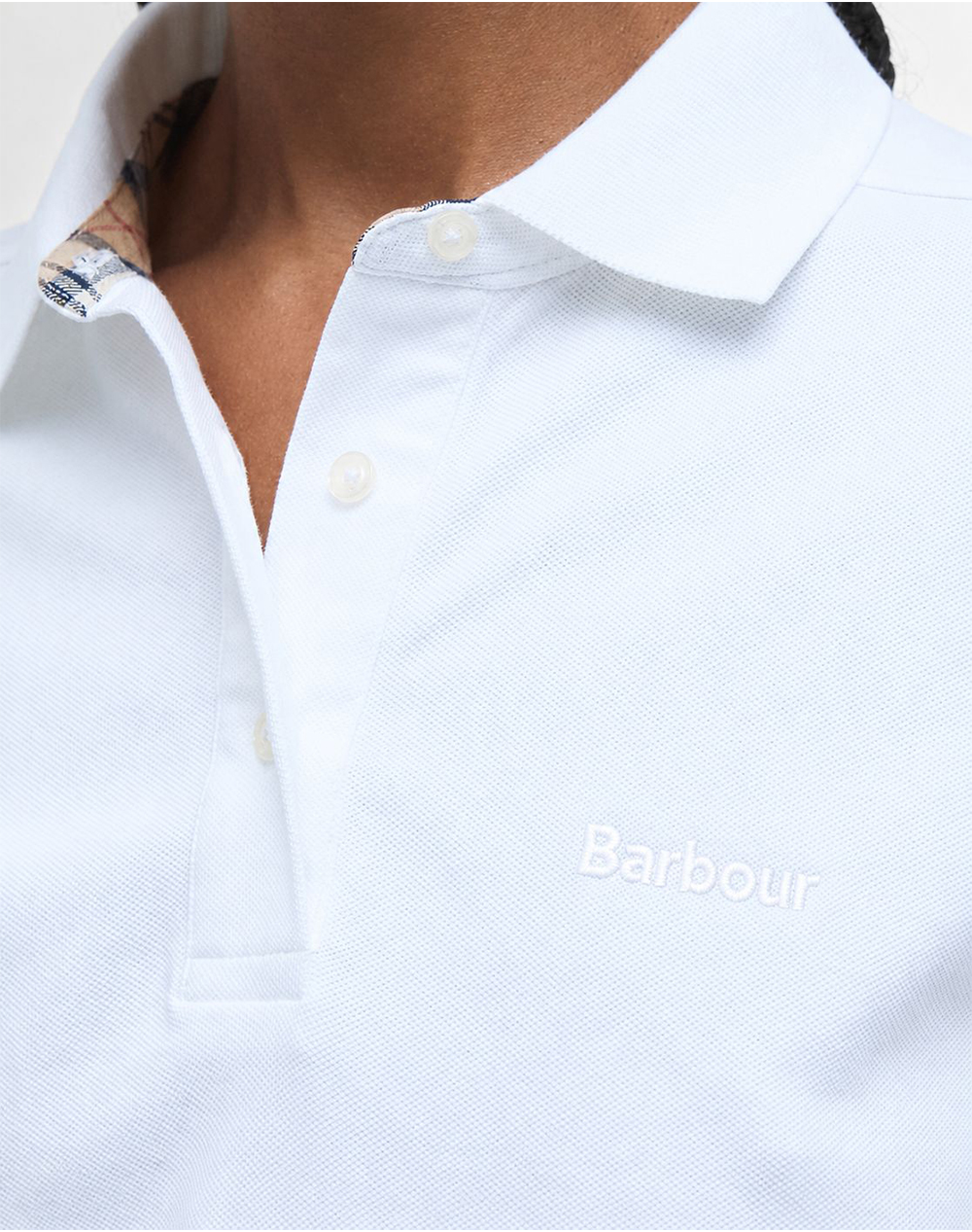 Barbour Μπλούζα Polo Lml0886-Brwh11 White Γυναικεία ρούχα μπλούζες Politikos Shop Πολιτικός