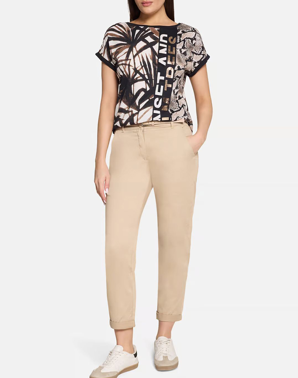 Betty Barclay Pants 6131 2520-7234 Biege Γυναικεία ρούχα παντελόνια Chinos Politikos Shop Πολιτικός
