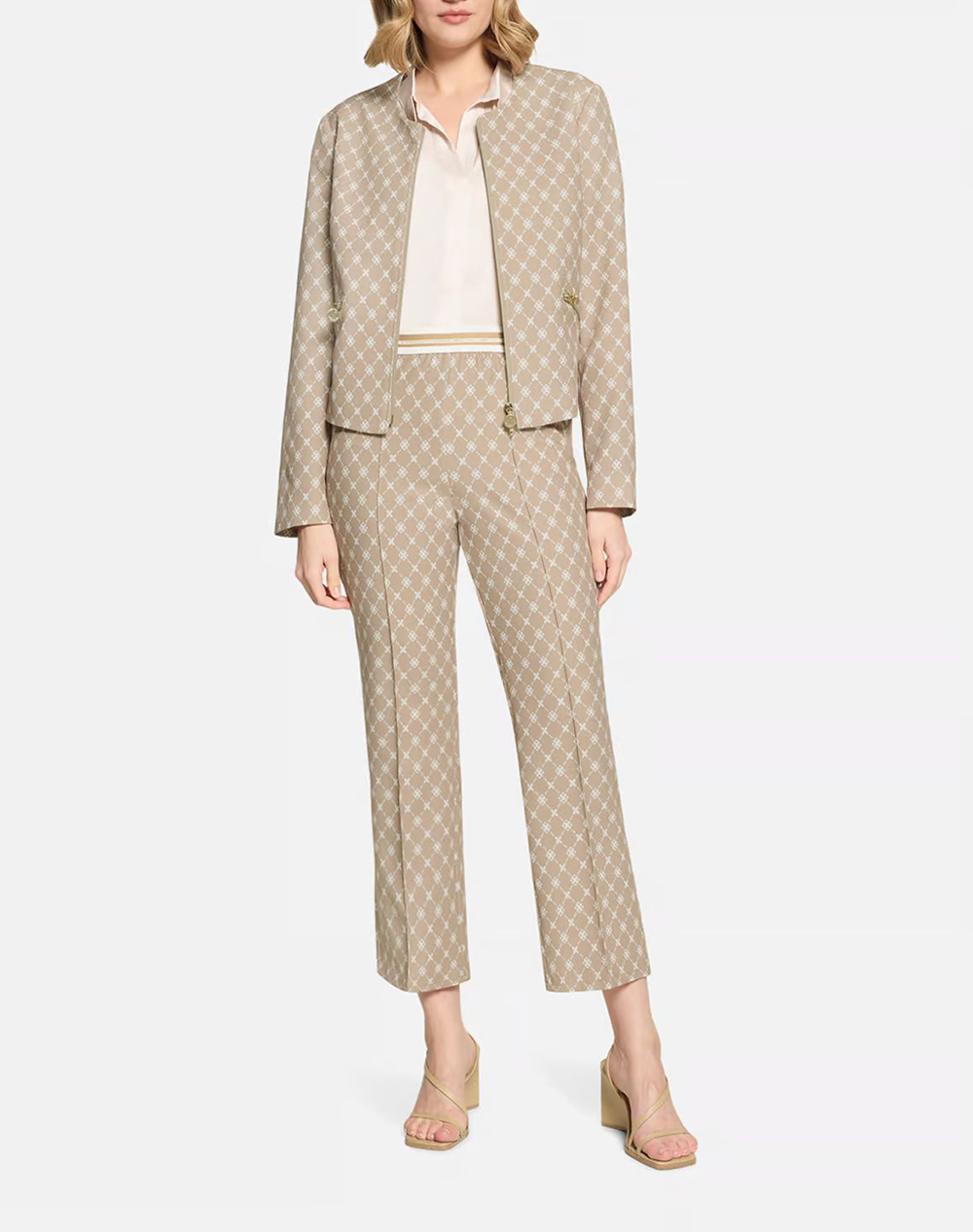 Betty Barclay Pants 6143 1706-1814 Biege Γυναικεία ρούχα παντελόνια Υφασματινα Politikos Shop Πολιτικός