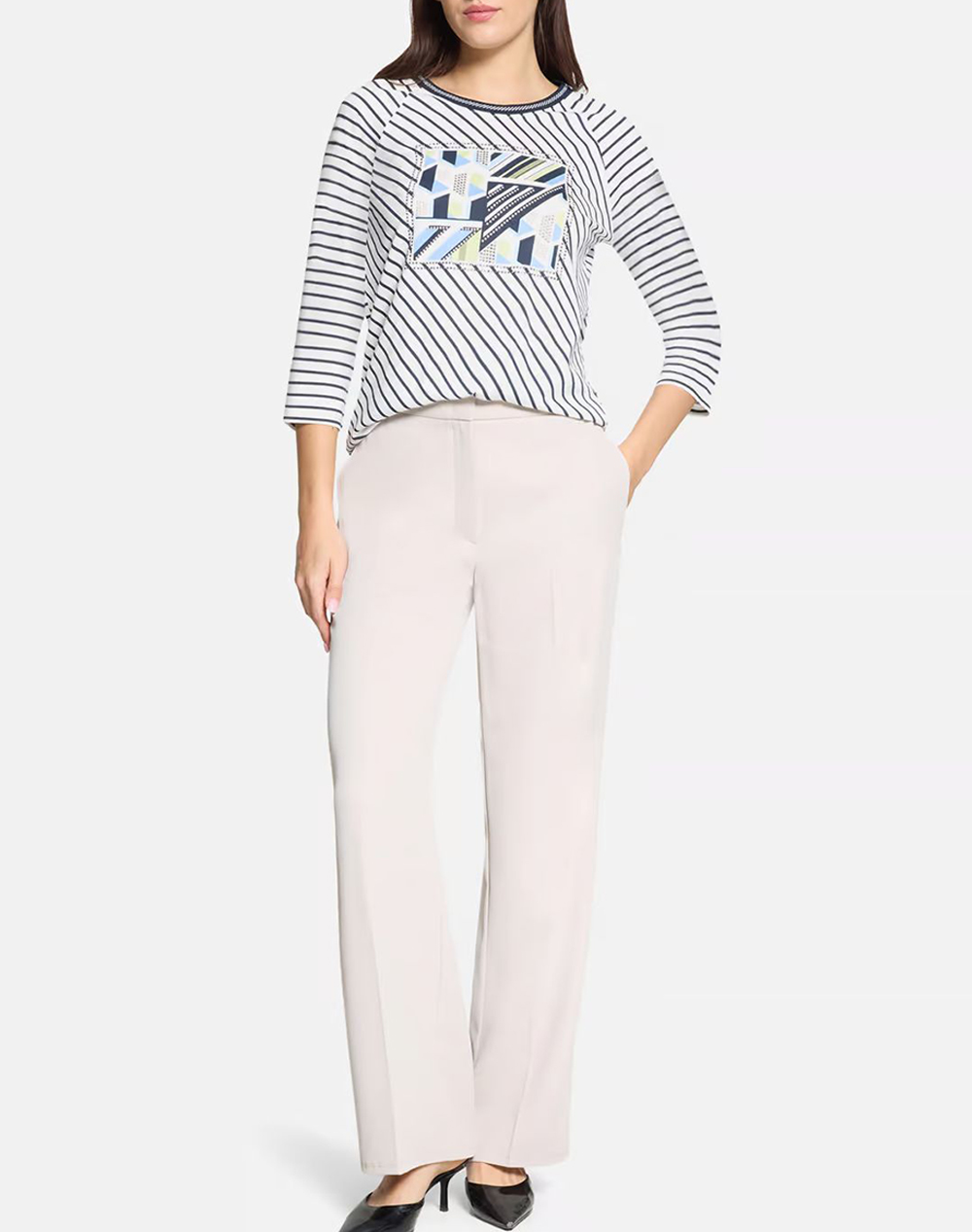 Betty Barclay Pants 6158 1840-9106 Biege Γυναικεία ρούχα παντελόνια Υφασματινα Politikos Shop Πολιτικός
