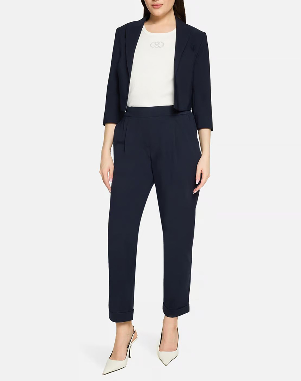 Betty Barclay Pants 6161 1838-8345 Darkblue Γυναικεία ρούχα παντελόνια Υφασματινα Politikos Shop Πολιτικός