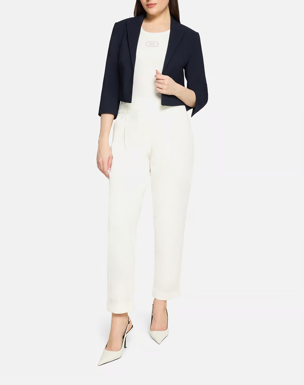 Betty Barclay Pants 6161 1838-1014 Offwhite Γυναικεία ρούχα παντελόνια Υφασματινα Politikos Shop Πολιτικός
