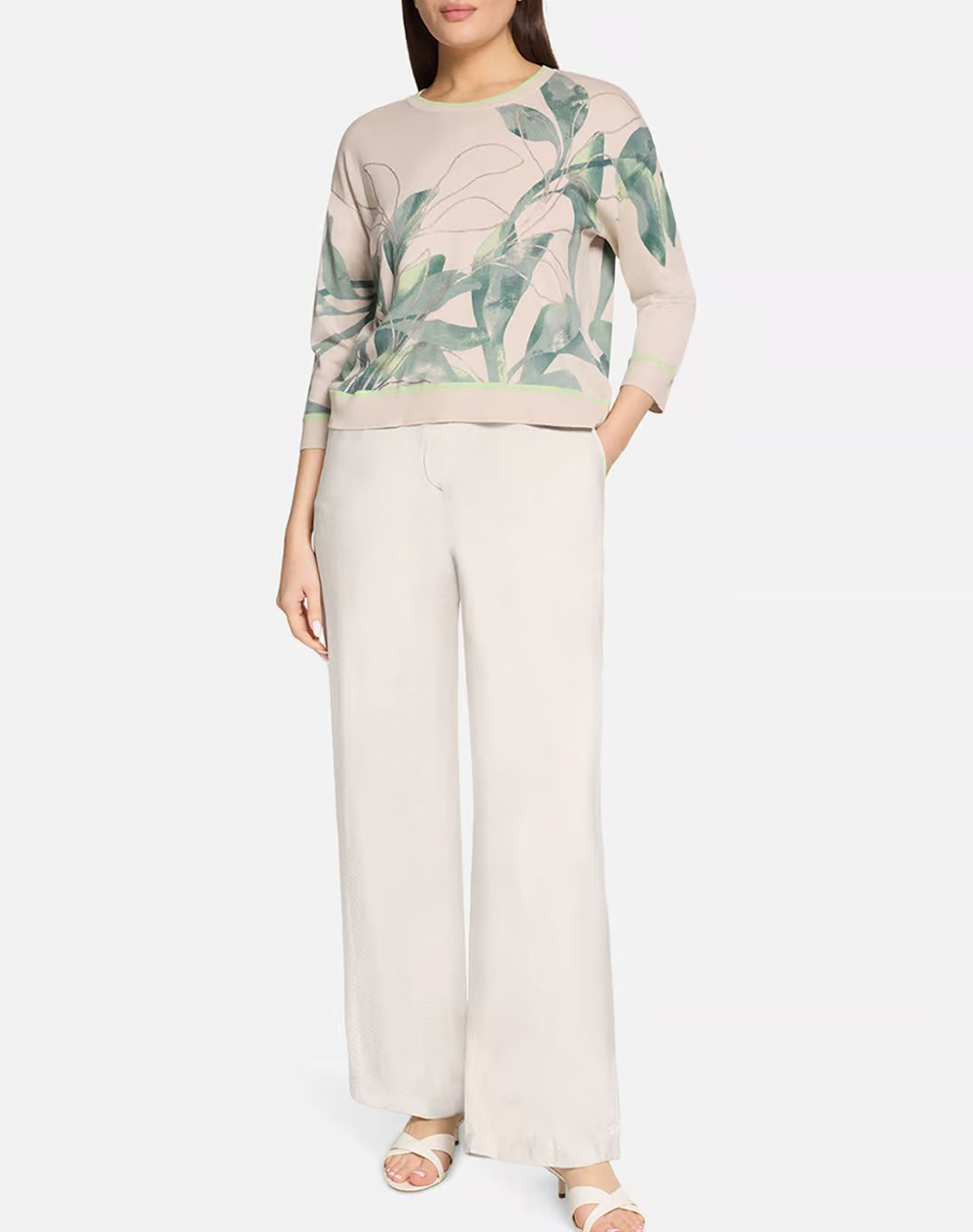 Betty Barclay Pants 6164 1836-9106 Biege Γυναικεία ρούχα παντελόνια Υφασματινα Politikos Shop Πολιτικός