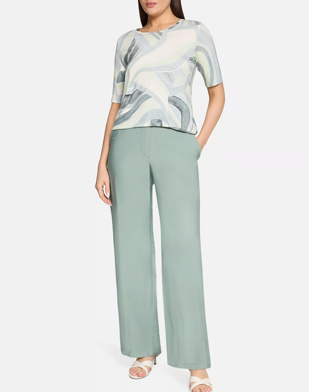 Betty Barclay Pants 6164 1836-9194 Green Γυναικεία ρούχα παντελόνια Υφασματινα Politikos Shop Πολιτικός