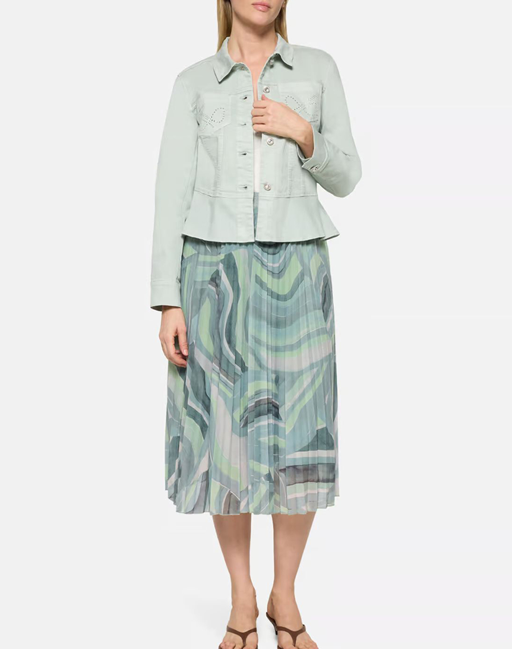 Betty Barclay Skirt 9482 1999-5806 Mintgreen Γυναικεία ρούχα φούστες Politikos Shop Πολιτικός