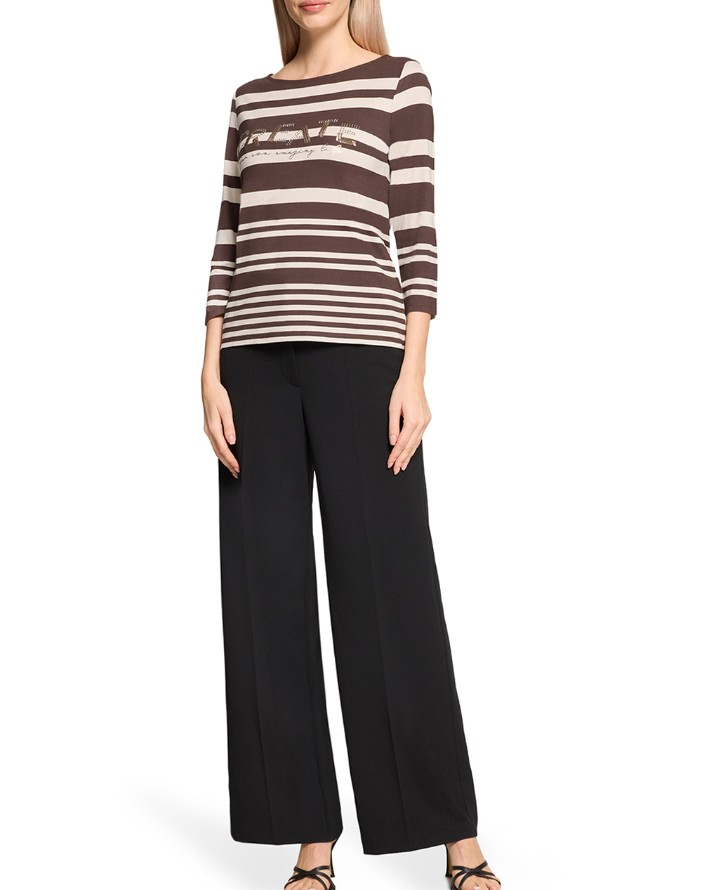 Betty Barclay Blouse 2701 1777-7871 Brown Γυναικεία ρούχα μπλούζες Τ-Shirt Politikos Shop Πολιτικός