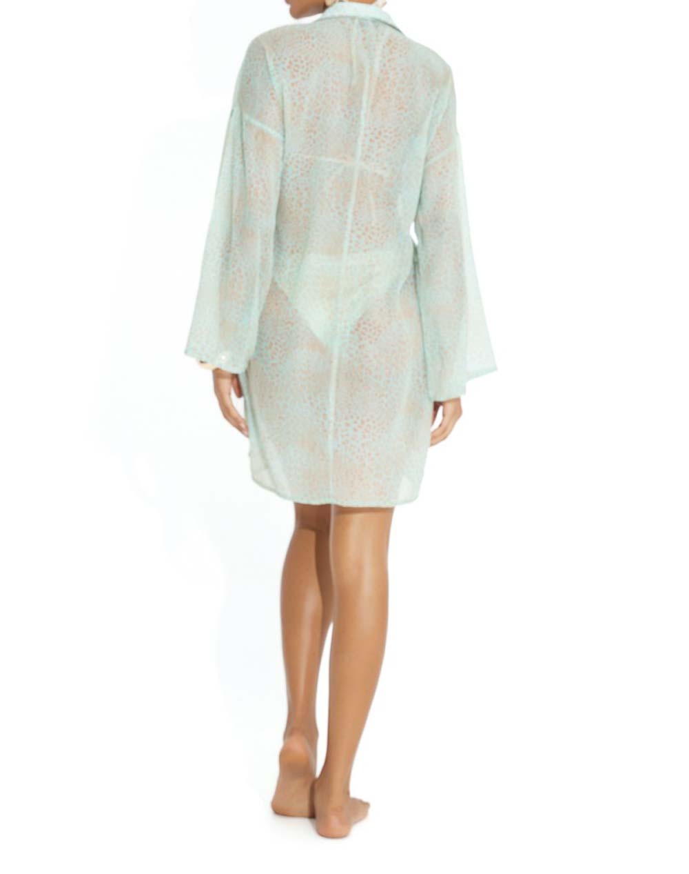 BLUE POINT BLUPOINT KIMONO 100%POLYESTER 26084012-09 Petrol - 2