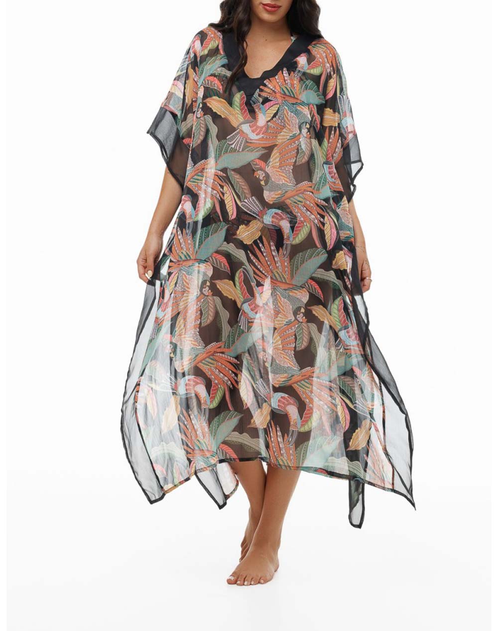 BLUE POINT BLUPOINT LONG KAFTAN 26084054-02 JetBlack
