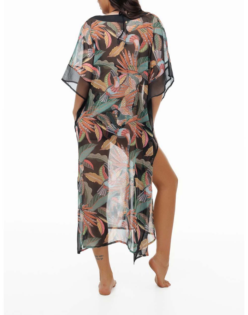 BLUPOINT LONG KAFTAN 26084054-02 JetBlack φωτογραφία