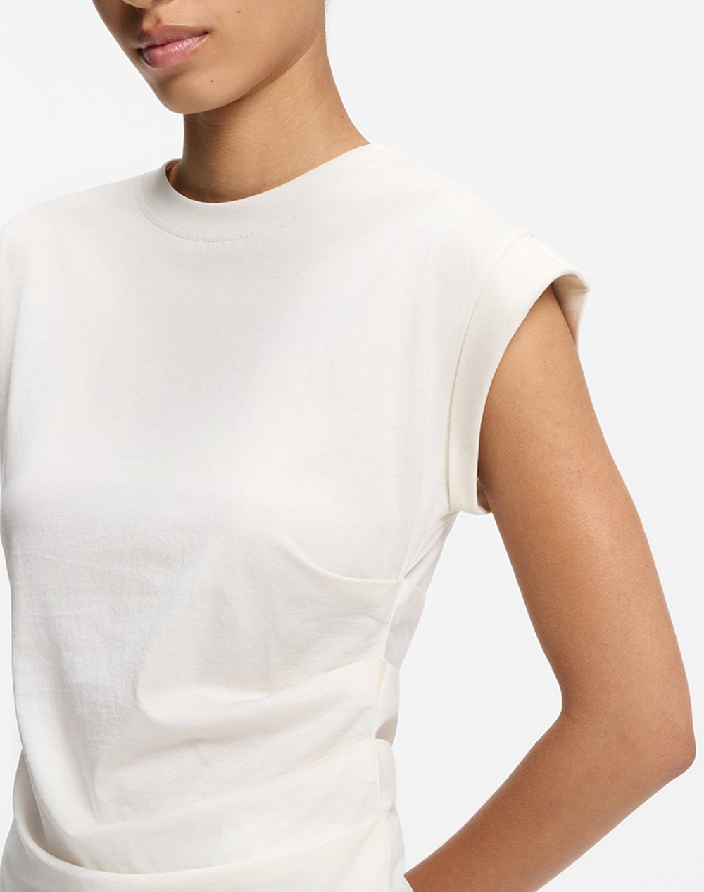 Boss Epka 10269788 01 50555827-118 Offwhite Γυναικεία ρούχα μπλούζες Τ-Shirt Politikos Shop Πολιτικός
