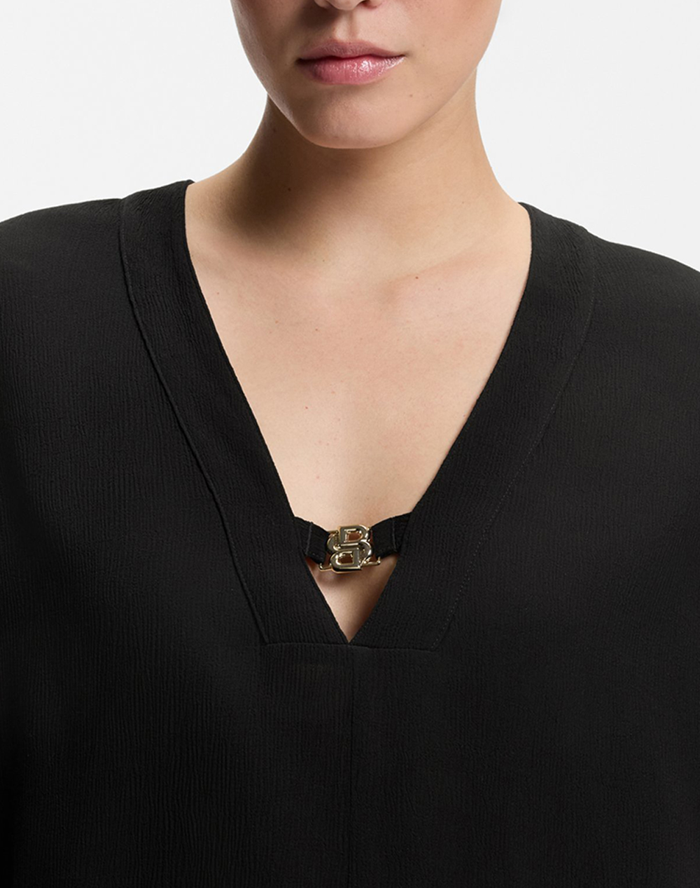 Boss Double B Top 10277515 01 50557041-001 Black Γυναικεία ρούχα μπλούζες Τοπ Κορμακια Politikos Shop Πολιτικός