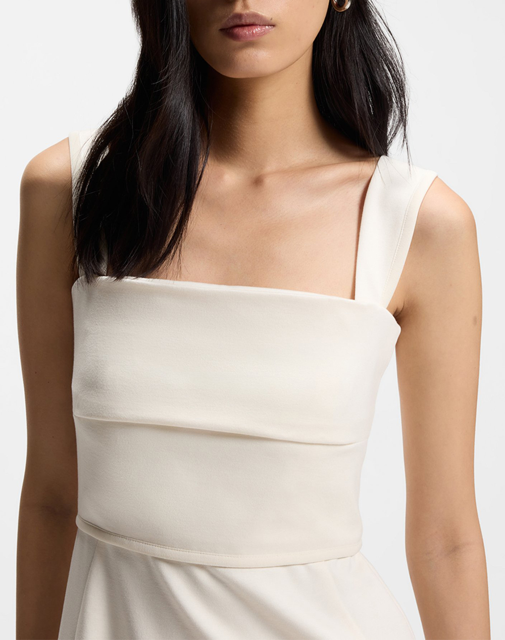 Boss Drapera 10275820 01 50557444-118 Offwhite Γυναικεία ρούχα φορέματα Politikos Shop Πολιτικός