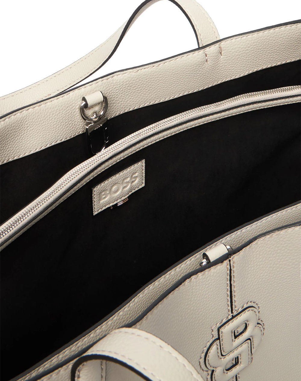 Boss Anett New L Tote 10277946 01 50557890-050 Lightgray Γυναικεία αξεσουάρ τσάντες Politikos Shop Πολιτικός
