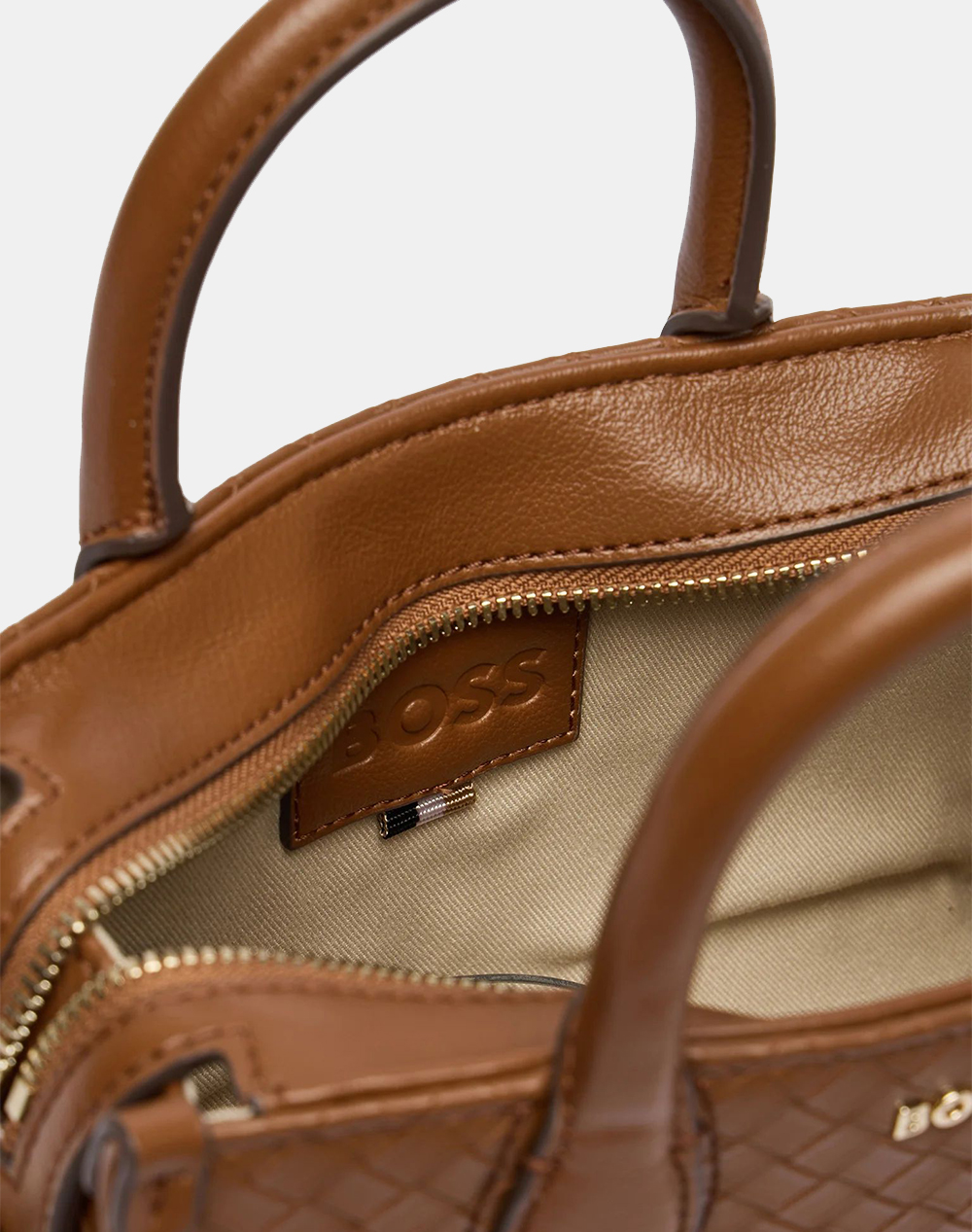 Boss Sandy Sm Tote Sq 10277952 01 50557998-211 Brown Γυναικεία αξεσουάρ τσάντες Politikos Shop Πολιτικός
