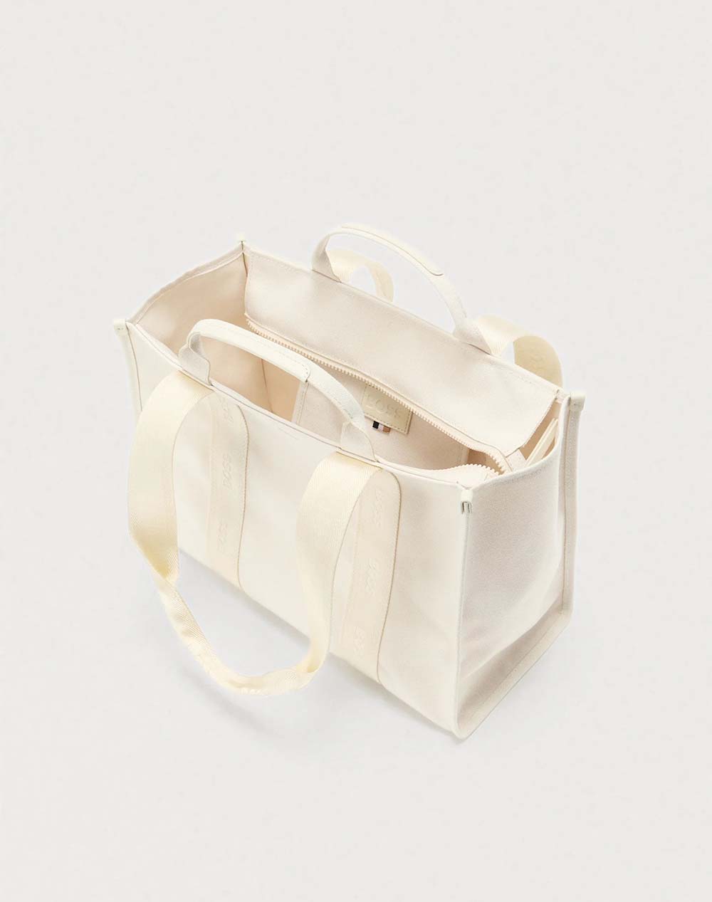 Boss Sandy Tote C 10273266 01 50558113-114 Offwhite Γυναικεία αξεσουάρ τσάντες Politikos Shop Πολιτικός
