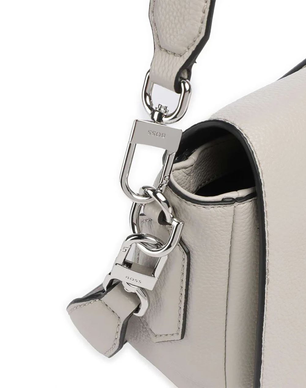 Boss Anett New Saddle 10277946 01 50557908-050 Lightgray Γυναικεία αξεσουάρ τσάντες Politikos Shop Πολιτικός
