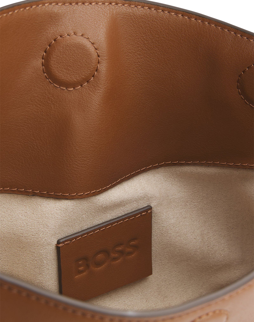 Boss Numah New Hobo 10273896 01 50558008-211 Brown Γυναικεία αξεσουάρ τσάντες Politikos Shop Πολιτικός